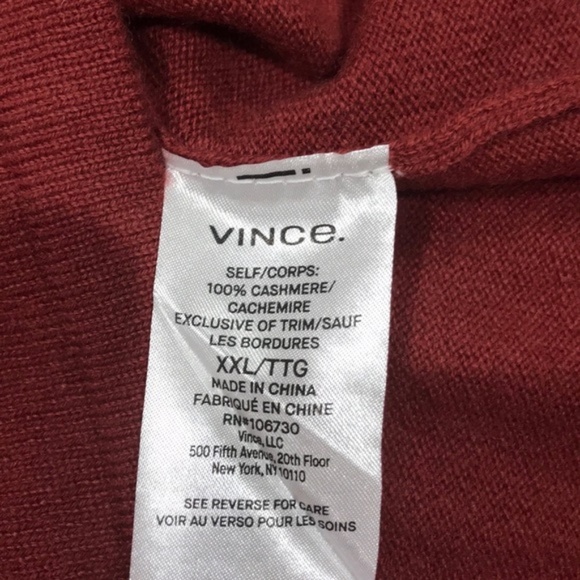 VINCE Cashmere Crewneck Sweater In Sequoia - Picture 3 of 5